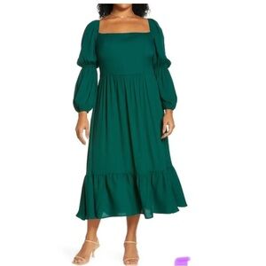 Reformation Green Women's Dress- long sleeve size 22, new with tags